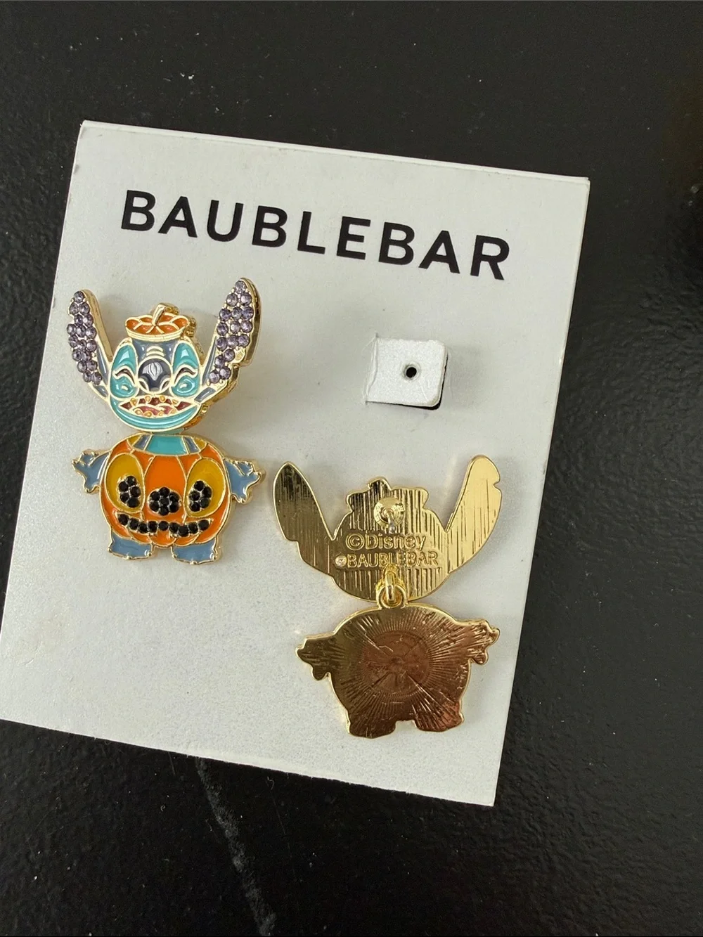 BaubleBar NEW Disney Stitch Halloween Earrings